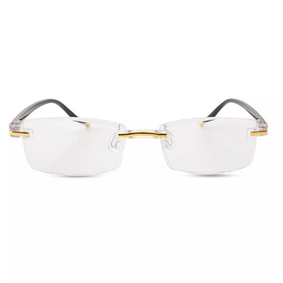 Women's Clearvue Black Frameless Reading Glasses, +2.50 - Picture 2 of 2